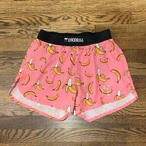 Chubbies Pink Banana Print Men's Athletic Shorts